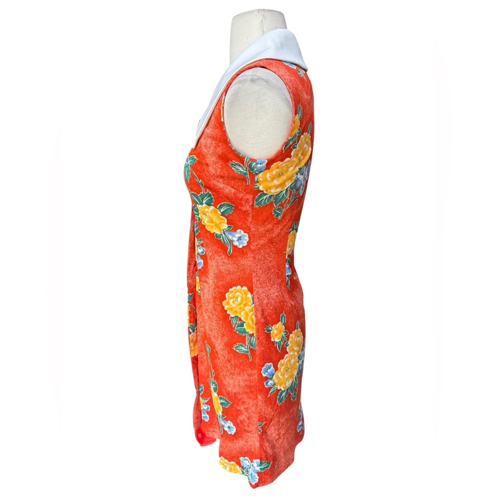 1960s/70s E’n C Jr. Floral,‎ Poly, Button Closure Mini - Picture 3 of 6